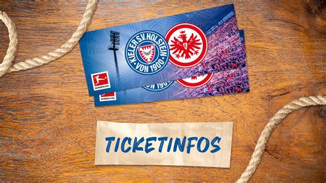 Ticketinfos für das Heimspiel gegen Eintracht Frankfurt Kieler