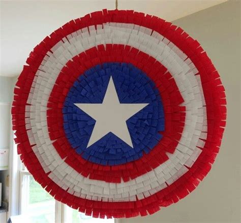 Captain America Shield Piñata Captain America Party Captain America Birthday Party Captain