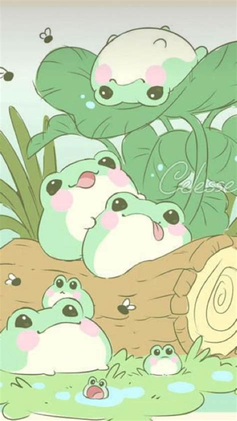 Cute Frog Drawing Aesthetic