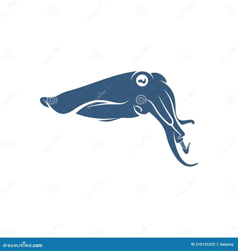 Squid Design Vector Illustration Creative Squid Logo Template Icon