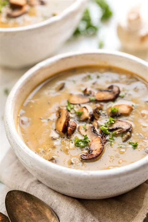 Creamy Coconut And Mushroom Quinoa Soup Simply Quinoa