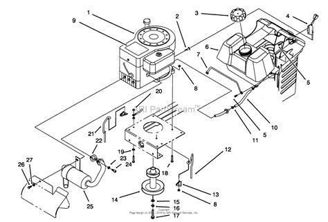 Toro 71202 12 38xl Lawn Tractor 1994 Sn 4900001 4999999 Parts Diagram For Engine Assembly