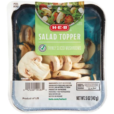 Monterey Salad Topper Sliced Mushrooms Shop Mushrooms At H E B