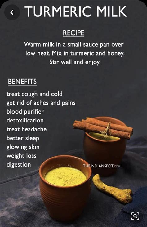 Pin by SreeLatha on Recipes | Turmeric milk recipe, Healthy drinks