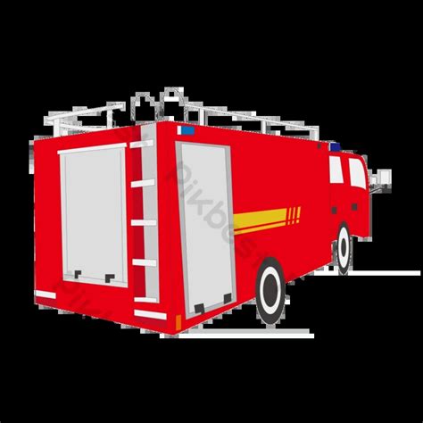 Fire Truck Clipart Ladder Fire Truck | AI PNG Images Free Download ...