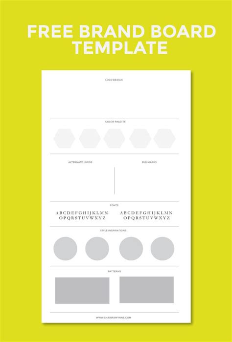 Free Brand Board Template