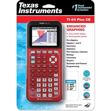 Texas Instruments TI 84 PLUS CE Hesap Makinesi Kırmızı 27709