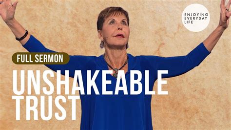 Unshakeable Trust FULL SERMON Joyce Meyer YouTube