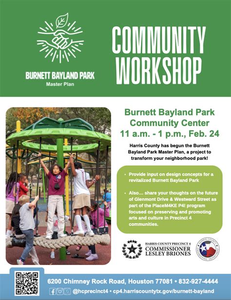 Burnett Bayland Park – Community Workshop, Feb. 24 – Gulfton Management ...