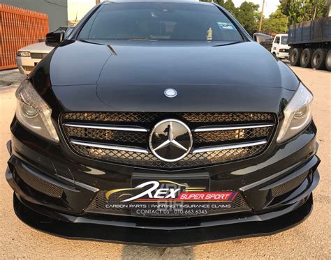 A Class W176 Front Lip Revozport Rexsupersport Specializes In Providing Carbon Fibre Parts