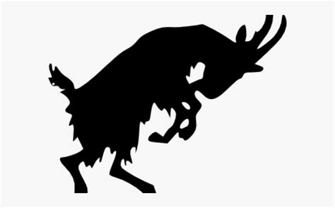 Billy Goat Silhouette , Free Transparent Clipart - ClipartKey