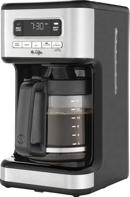 Mr Coffee 14 Cup Coffee Maker With Reusable Filter And Advanced Water Filtration Black 2143561