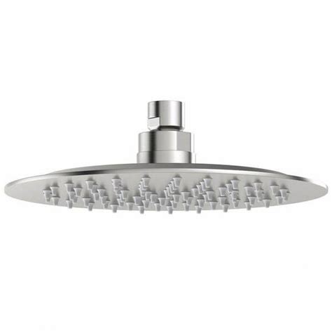 Qs Basics Inoxis Stainless Steel Glide Extra Slim Round Showerhead