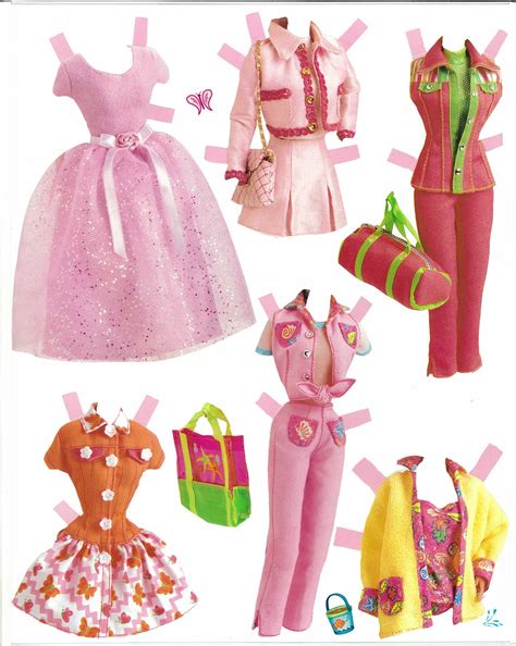 Barbie Boneca De Papel Para Imprimir E Vestir - Bonecas de Papel - Barbie com roupas para imprimir - Brinquedos de Papel