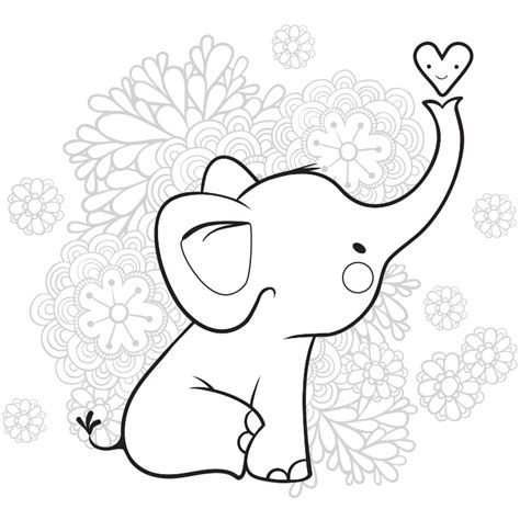 16 Dessins De Coloriage éléphant Mandala à Imprimer