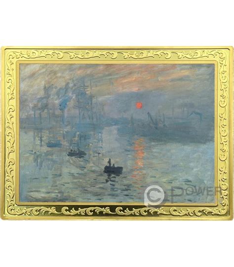 Impression Sunrise Claude Monet Famous Paintings Oz M Daille Cuivre