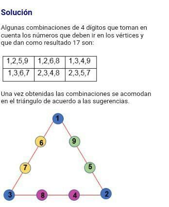 Colocar En Los Circulos De Este Tri Ngulo Los N Meros Del Al De