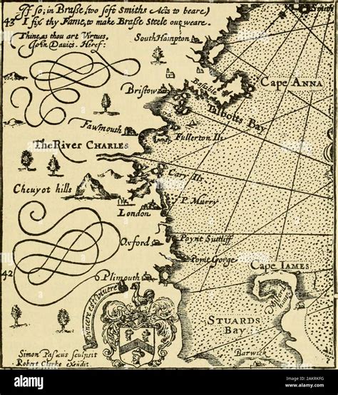 English map of the jamestown settlement hi-res stock photography and ...