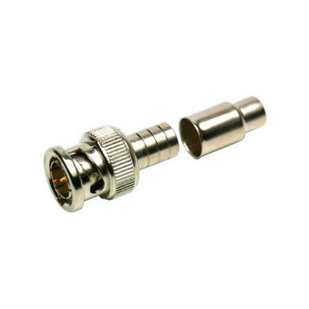 Amphenol Connex 112116 50 Ohm BNC Straight Crimp Plug For RG 58 Coax