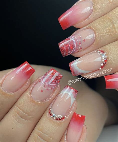 Pin De Healthyhairdiary Em Simple Nails Em Unhas Vermelhas