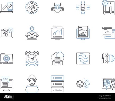 Website And Device Outline Icons Collection Website Device Mobile