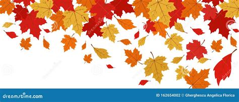 Colorful Autumn Leaves Illustration for Facebook Cover - Vector Stock Photo - Illustration of ...