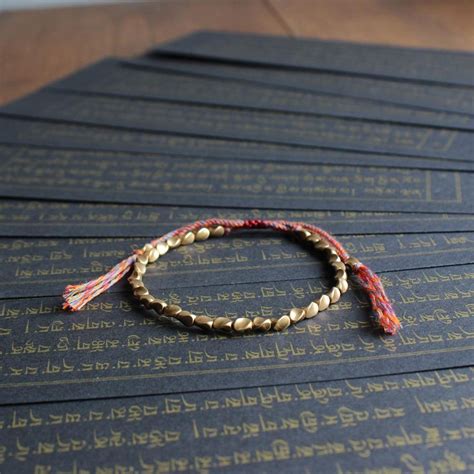 Tibetan Copper Beads Lucky Bracelet Etsy