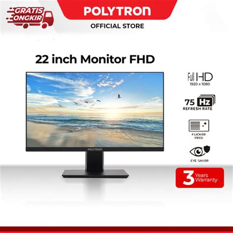 Promo Polytron Monitor 22 inch Full HD - PMD 22VF9930 Cicil 0% 3x - Kab ...