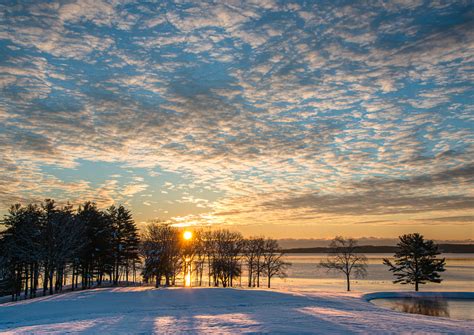 Winter Sunrise, New Hampshire - The Alley Cat