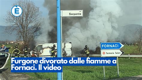 Furgone divorato dalle fiamme a Fornaci Il video ÈliveBrescia TV