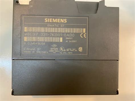 Siemens Simatic S Analog Input Module Es Kf Ab Version