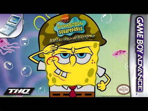 Nintendo GBA Game SpongeBob SquarePants The Battle For Bikini Bottom