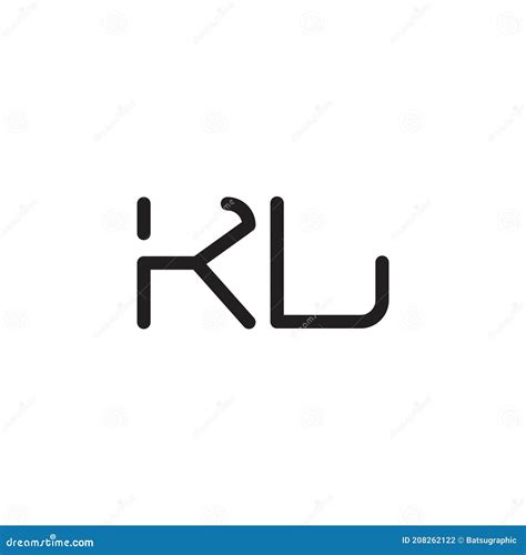 Kl Initial Letter Vector Logo Icon Stock Vector Illustration Of Alphabet Internet 208262122