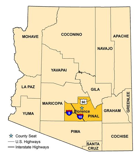 Pinal County Arizona State Land Map