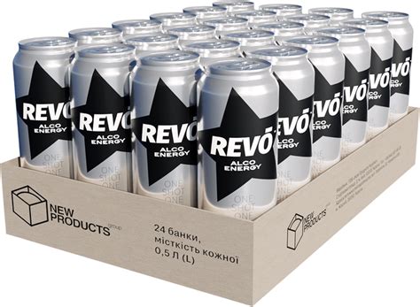 Упаковка слабоалкогольного напою Revo Alco Energy 8.5% 0.5 л x 24 шт ...