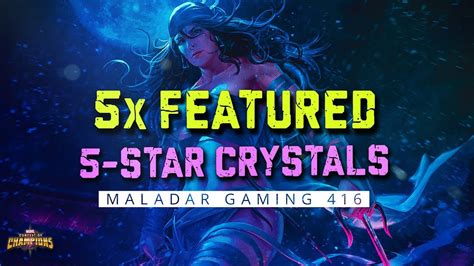 5x Featured 5 Star Crystals Opening Marvel Contest Of Champions Youtube