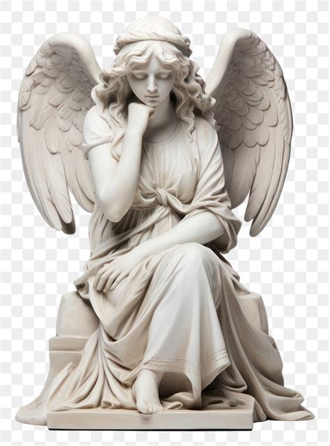 Angel statue white white background | Premium Photo - rawpixel