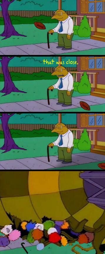 Hans Moleman Productions Presents Man Almost Getting Hit By Football