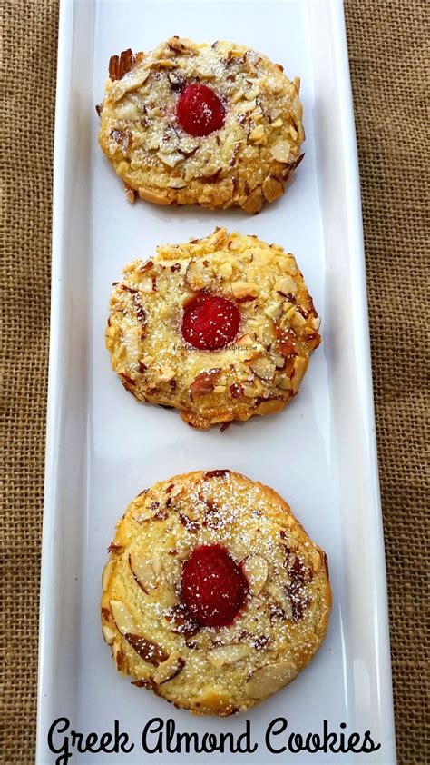 Greek Almond Cookies | Recipe | Almond cookies, Greek cookies, Recipes