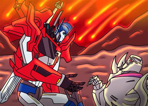 Tfptnb Ch 41 Optimus Prime Reunites W Megatron By Melspyrose On Deviantart