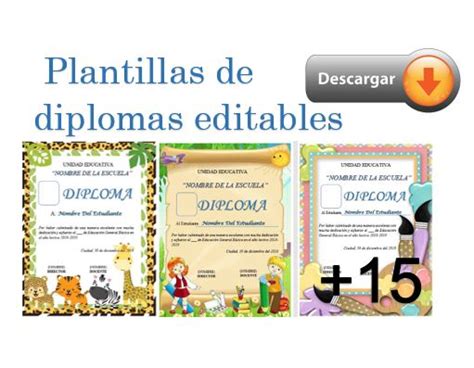 Pack De Plantillas De Diplomas Para Editar Con Word Bs En Hot Sex Picture