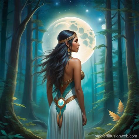 native american goddess of on a pile of precious stones Prompts ...