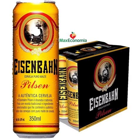 Cerveja Puro Malte Eisenbahn Pilsen Pack C Latas Ml R