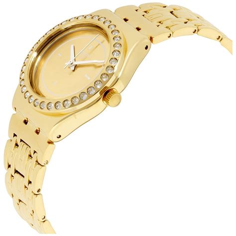 Relógio Swatch Feminino Dourado Glass YLG136G Dourado