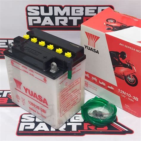 Aki Viar Battery Accu Yuasa N B Basah Sparepart Motor Roda Tiga