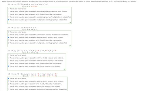 Solved Rather Than Use The Standard Definitions Of Addition Chegg