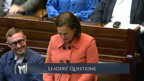 Deputy Mary Lou McDonald- speech from 14 Sep 2022 - YouTube