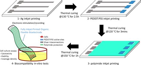 Schematics Of Inkjet Printing Process Flow And Final Device Download