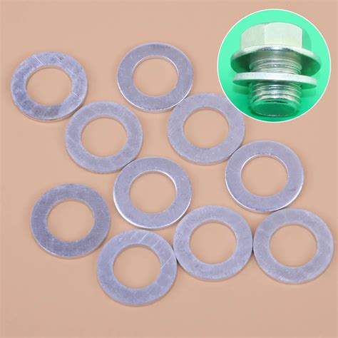 CITALL Car 10pcs 14mm Engine Oil Drain Plug Crush Washer Gasket For