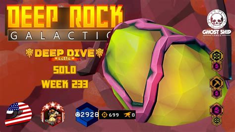 Deep Rock Galactic Solo Engineer Elite Deep Dive Week Devil S